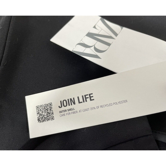 Zara Black High Waisted Shorts with Pockets Sz XS - Picture 7 of 12